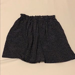 Paper bag waist mini skirt WITH POCKETS (Size: XS)